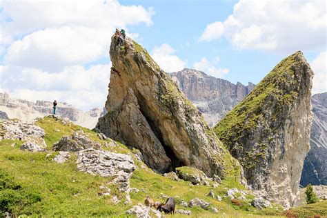 Hiking Seceda Cableways Ag Ortisei In Val Gardena Dolomites