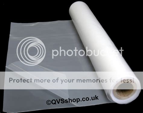 2m X 30m Clear Thick Heavy Duty Polythene Sheeting Roll 1000g