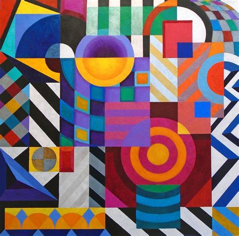 Buy Composition Geometric Ove Acrylic Painting By Stephen Conroy