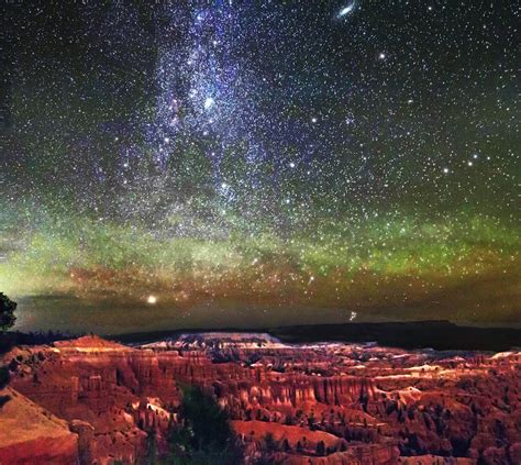 Airglow Over Bryce Canyon National Park Night Sky With Gre Flickr