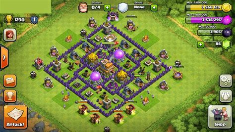 Its tough having these kind of bases when you are town hall 7 because of limited building options but still here are some options you can choose from ! Clash of Clans Town Hall 7 War base maps - Clash of Clans ...