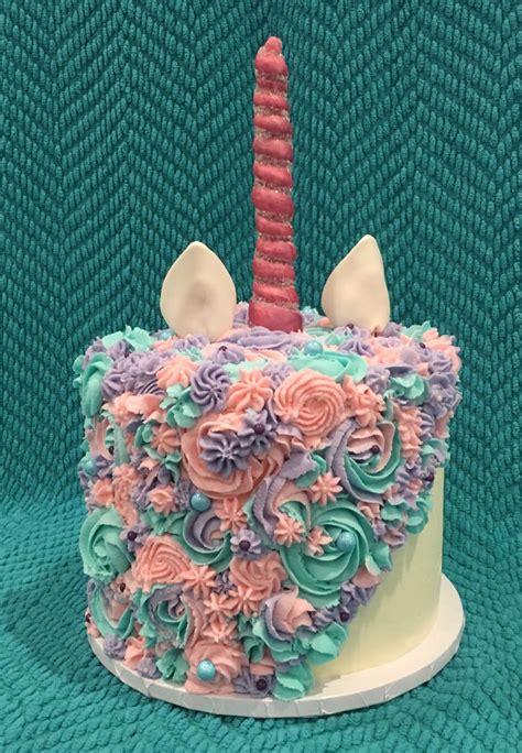 #unicorn cake #unicorns #cake baking #cake #chocolate cake #vanilla buttercream #does this still count as self care if i was interrupted 85 times? Unicorn Cake - CakeCentral.com