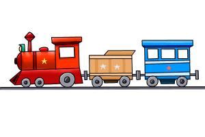 Learn how to draw a train in less than 3 minutes. How to draw Train, Step by Step Drawing Lessons - Page 2 ...