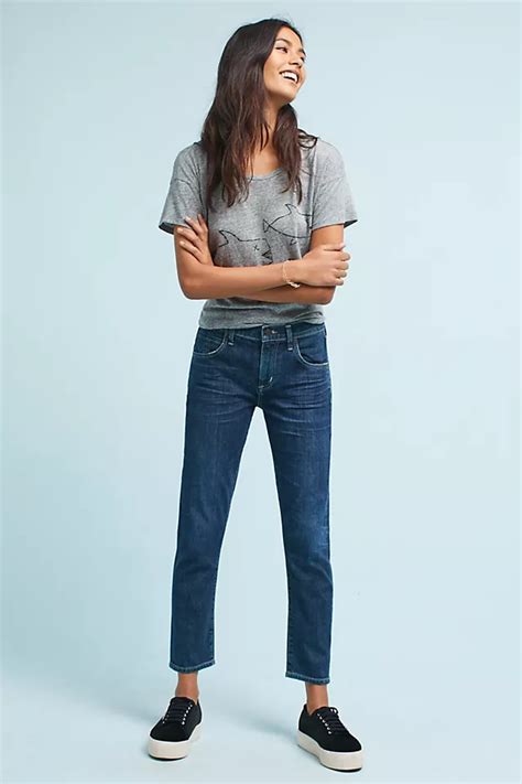 Citizens Of Humanity Elsa Mid Rise Slim Cropped Jeans Anthropologie