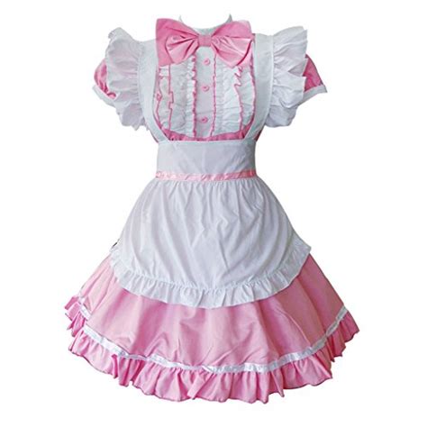 colorful house women s cosplay cat ear french apron maid fancy dress costume pink us 4 6 l xamgaw