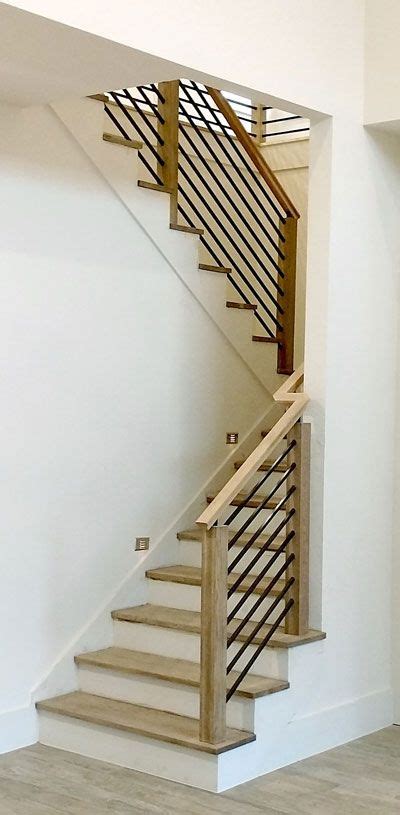 Horizontal Round Bar Hollow Modern Stair Railing Diy Stair Railing