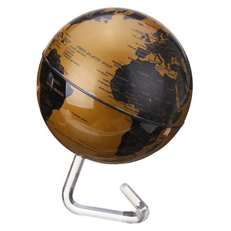 4 360° Dia Automatic Rotating Globe Battery Powered World Map Desktop