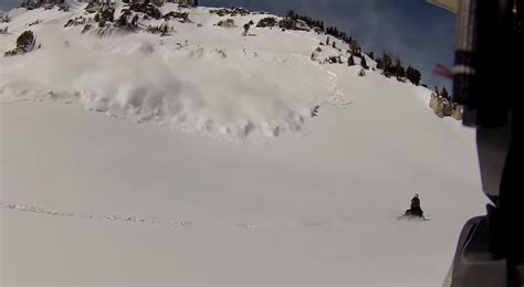 Watch Raw Footage Of Snowmobiler Buried By Avalanche Unofficial Networks