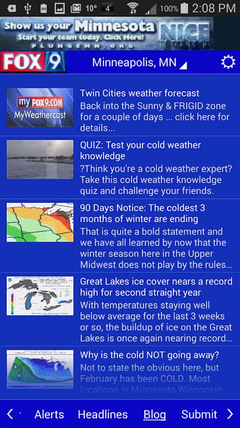 • easily share your weather photos and videos with fox 9, then look for them on tv during our local. FOX9 Weather - Android Apps on Google Play