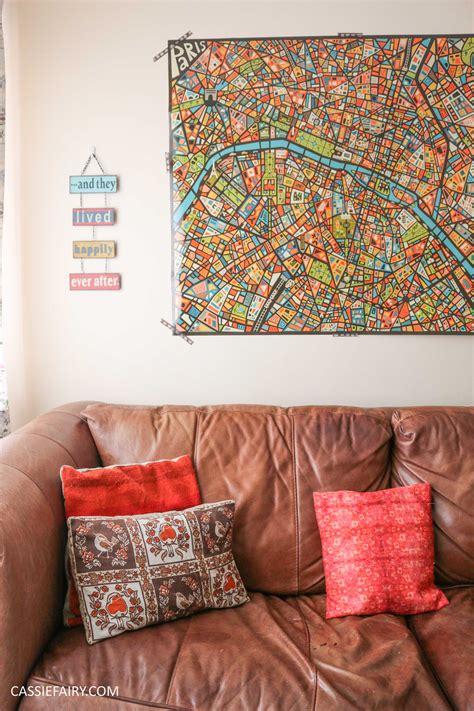 Paint the walls a light color and transparent coatings used on windows to let in the light of the sun creating a spacious and relaxing. map love geek maps wall art poster decorating a rented ...