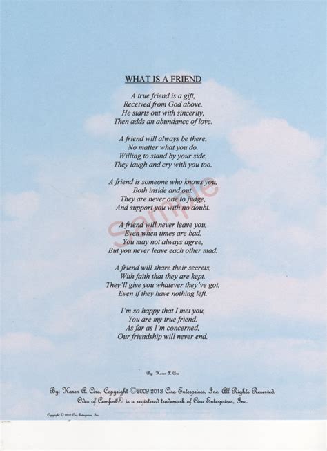 Still, these rooms all work together to make the house complete. Six Stanza What Is A Friend Poem shown on | Etsy