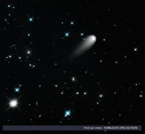 Stars Galaxies And Comet Ison Grace A New Image From Hubble Space