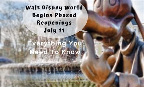 Walt Disney World Phased Reopening Begins July 11 Heres What You