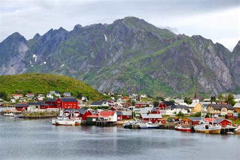 Reine Norway Stock Image Image Of Fishing View Boreal 95218805