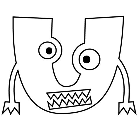 Need free printable tracing letters worksheets for your toddler/preschooler/kindergarten child? Letter U Coloring Page - Babadoodle