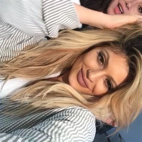 Kylie Jenner With Blonde Hair 2015 Popsugar Beauty Photo 4