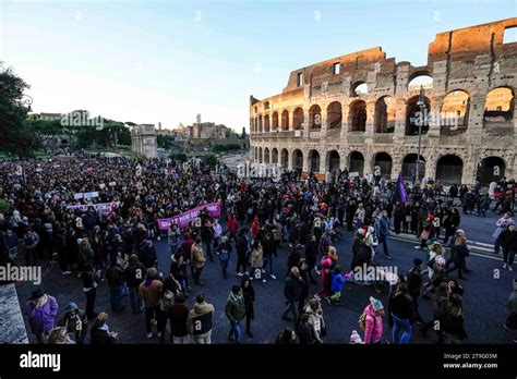 Demonstrators march on the occasion of International Day for the
