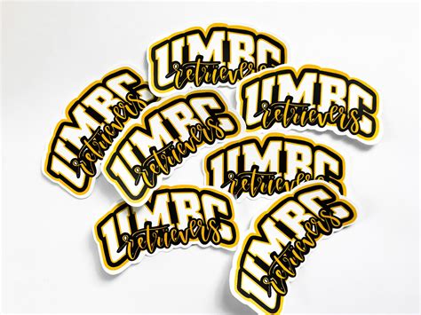 University of Maryland Baltimore County UMBC Sticker Retrievers