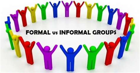 10 Difference Between Formal And Informal Groups With Table Core