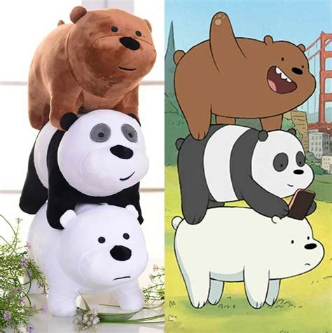 Check spelling or type a new query. Urso Sem Curso Pelúcia 25 Cm 3 Peças We Bare Bears Cartoon ...