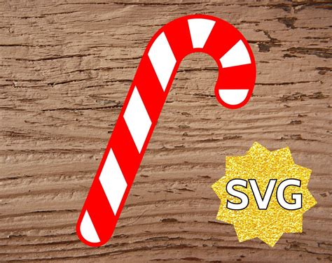 Candy Cane SVG file for Cricut & Silhouette - Christmas Candy Cane SVG