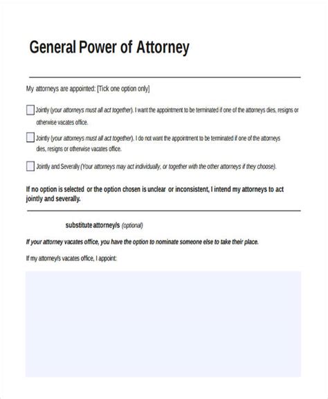 Free 24 Printable Power Of Attorney Forms In Pdf Ms Word