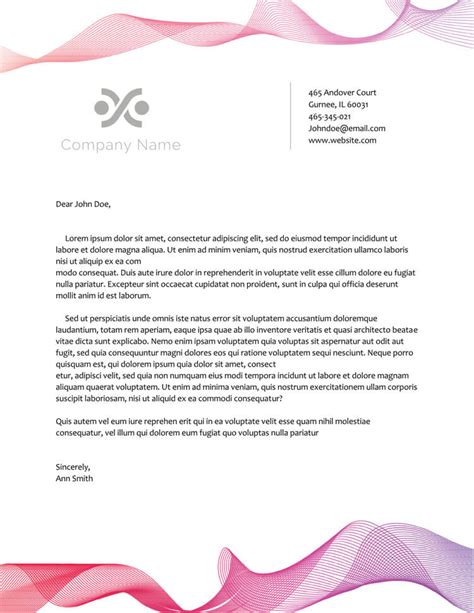 Use our free online letterhead design tool to create your letterhead, complete with your own logo, text, and other graphic elements for a professional brand image. Letter Headed Paper Sample Database | Letter Template Collection