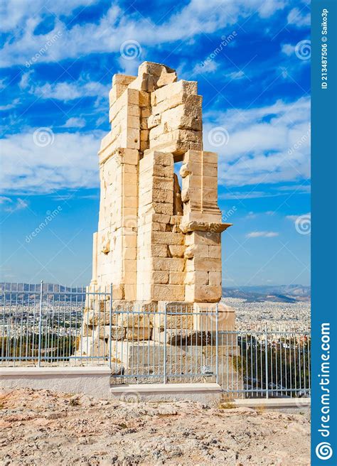 Philopappos Monument In Athens Stock Photo Image Of Hellenic