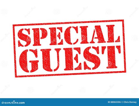 Special Guest Rubber Stamp Cartoon Vector 87550133