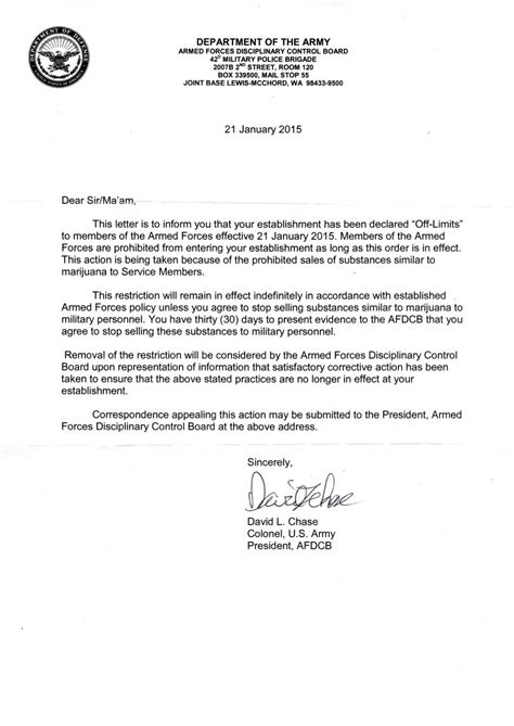 _____ the president of the united states (potus). Local pot shops receiving letters from the U.S. Army | The ...