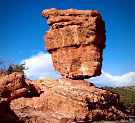 Balanced Rock In The Garden Of The Gods Park In Colorado Springs
