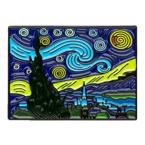 Buy Enamel Pin Van Gogh The Starry Night
