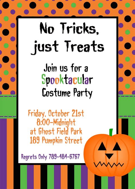 Halloween Party Invitations Printable