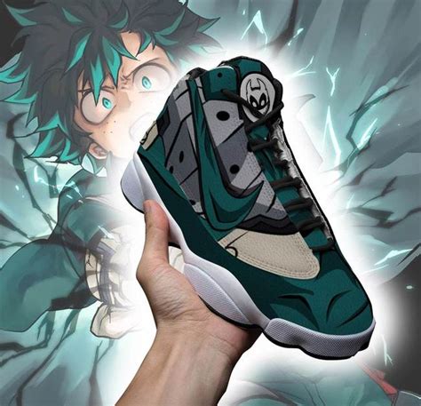 (8% full power deku) deku gameplay! MHA Deku Jordan 13 Shoes My Hero Academia Anime Sneakers ...
