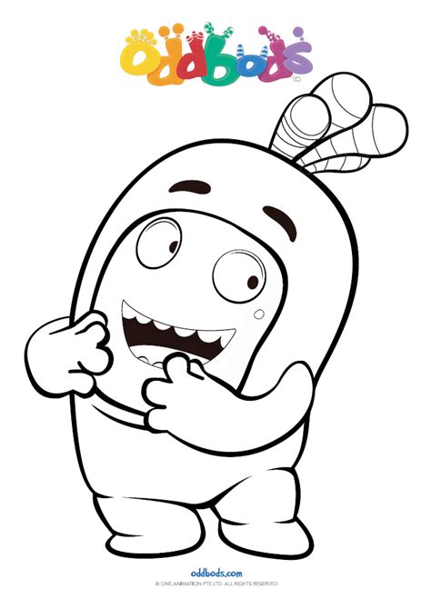 Oddbods fun time kids coloring pages printable. Pin by LMI KIDS on oldbods | Digi stamps, Christening ...