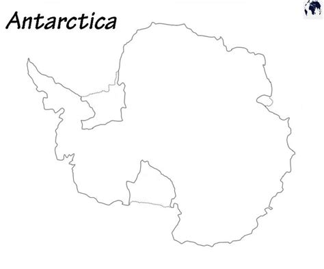 Blank Antarctica Map Blank World Map