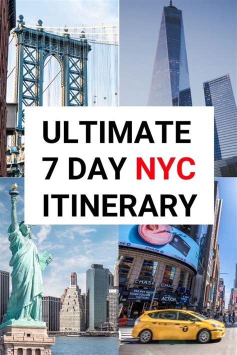 The Only 7 Day New York Itinerary For 100 Diy Travel Hq Travel Diy