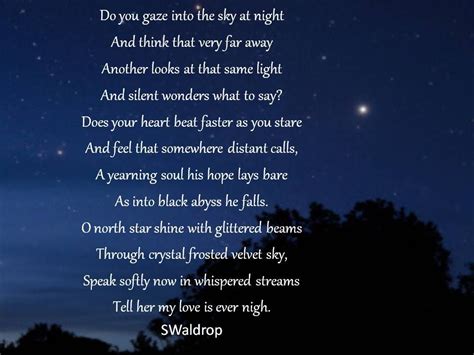 Starry Sky Do You Gaze Into The Sky At Night Original Poem Steve