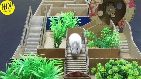 Diy Hamster Toys Diy Hamster Maze From Cardboard Part I Hdv Crafts