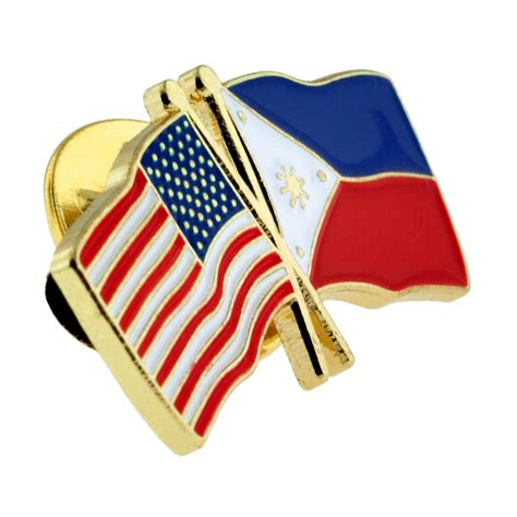 Usa And Philippines Flag Pin Pinmart