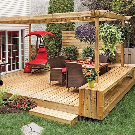 54 Awesome Backyard Patio Deck Design And Decor Ideas