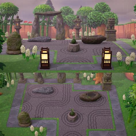 Animal crossing's rocks can be troublesome due to their random placements, but it is possible to control where they spawn on your island. My zen garden - expanded : AnimalCrossing