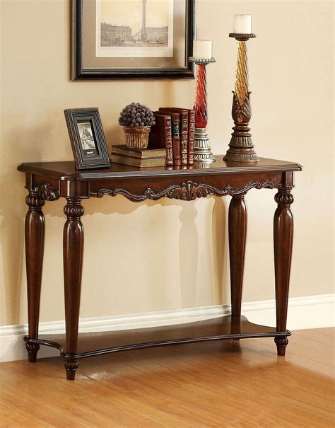 Bunbury Cherry Sofa Table From Furniture Of America Cm4915s Coleman