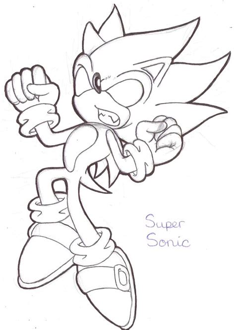 Super Sonic Drawing At Free For Personal Use