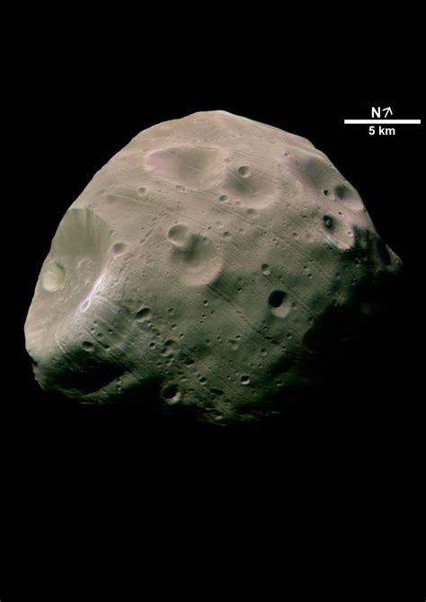 Esa Phobos In Colour Close Up