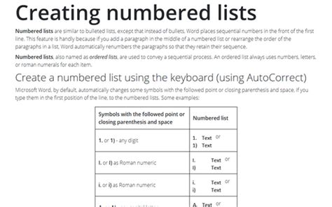 Tabulation Or Next Level In The Numbered List Microsoft Word 2016