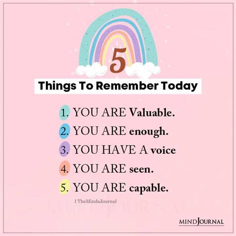 5 Things To Remember Today