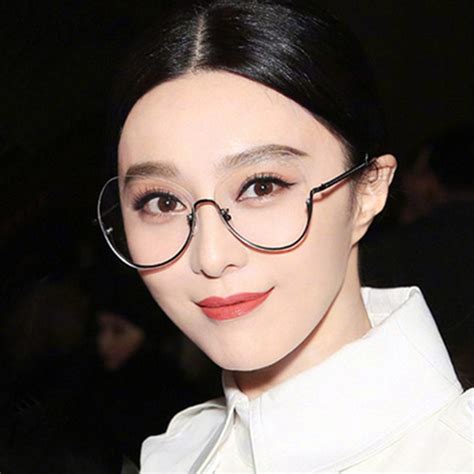 Clear Lens Cat Eye Glasses Frame Women Fashion Oversized Spectacle