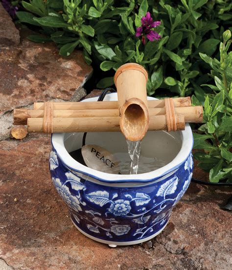 Bamboo Accents Handcrafted Bamboo Water Fountain Kit Small Size 7