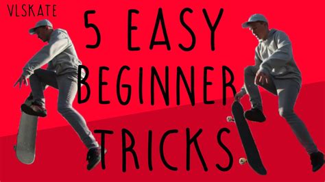 5 Easy Beginner Skateboard Tricks - YouTube